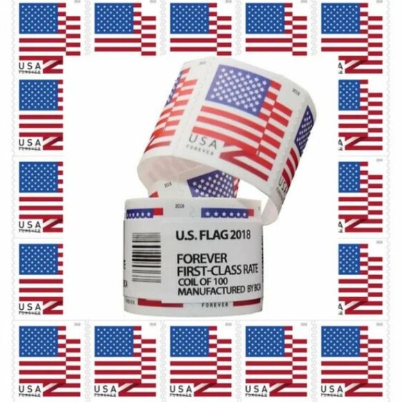 1000 usps postage forever stamps of 2018 The flag of the United States - Picture 1 of 2